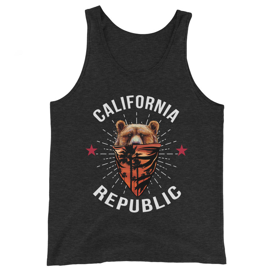 California Republic Bear Bandana - Men's Tank Top