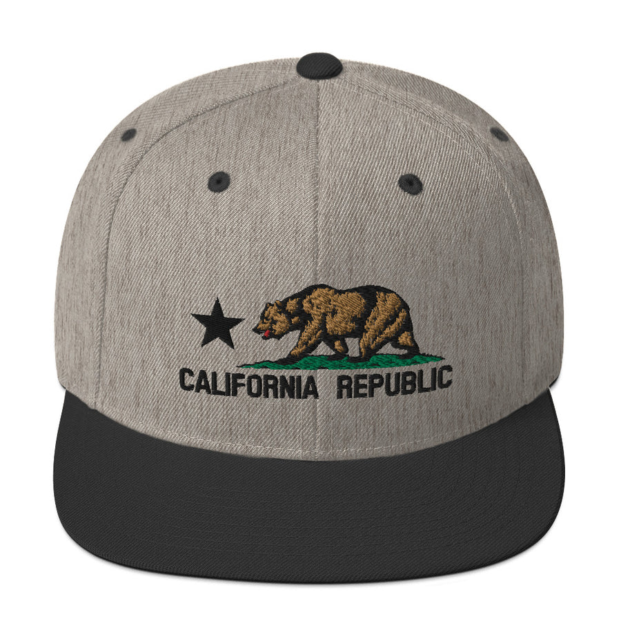 California Flag Classic Gray - Snapback Hat