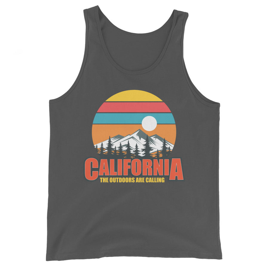California The Outdoors Are Calling - Men's Tank Top