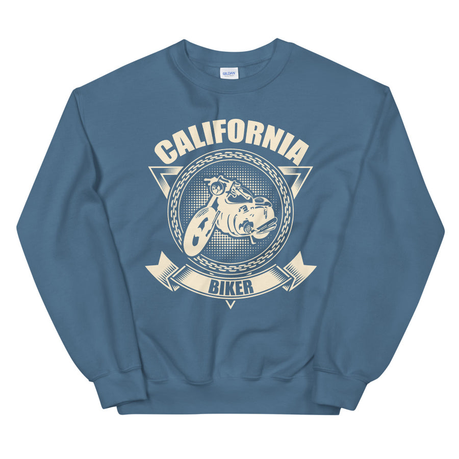California Biker Motorcycle - Men's Crewneck Sweatshirt