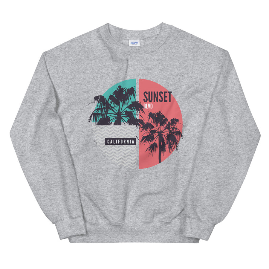California Sunset Boulevard - Men's Crewneck Sweatshirt