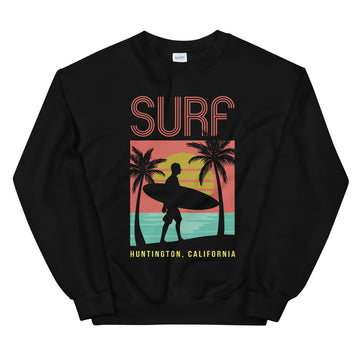 Surf Huntington - Men's Crewneck Sweatshirt