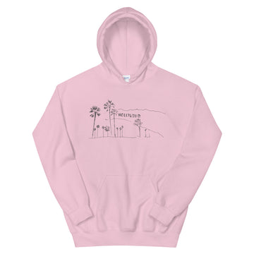 Hand Drawn Hollywood Sign - Women's Hoodies