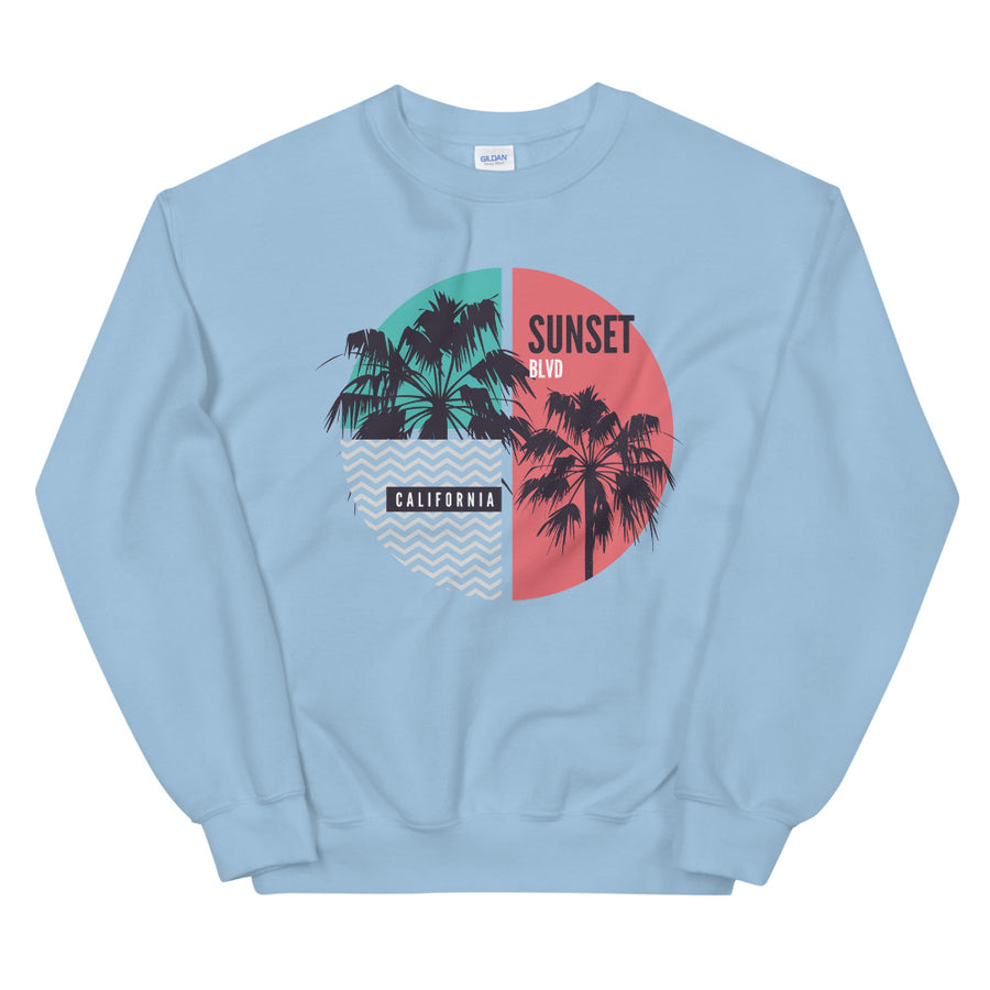 California Sunset Boulevard - Women's Crewneck Sweatshirt