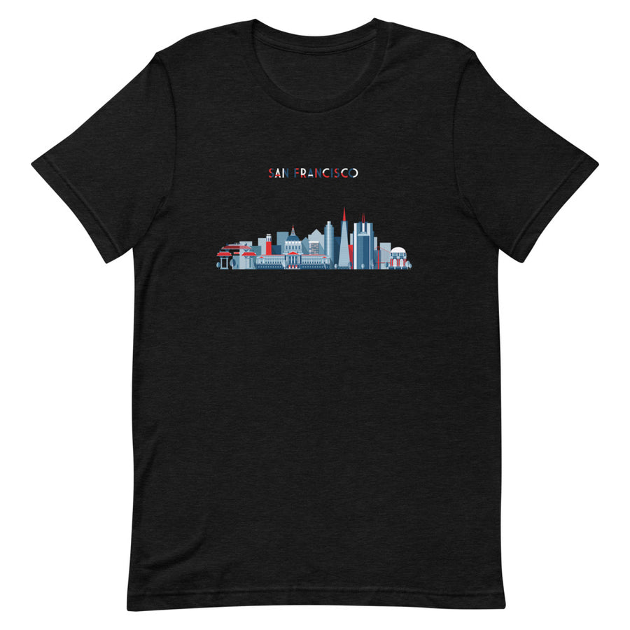 San Francisco In Red White Blue - Men's T-Shirt
