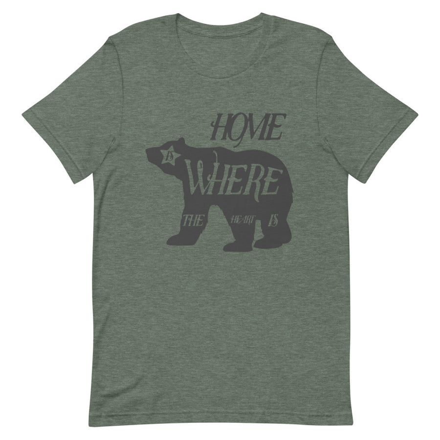 Home Is Where The Heart Is Bear - Men's T-shirt