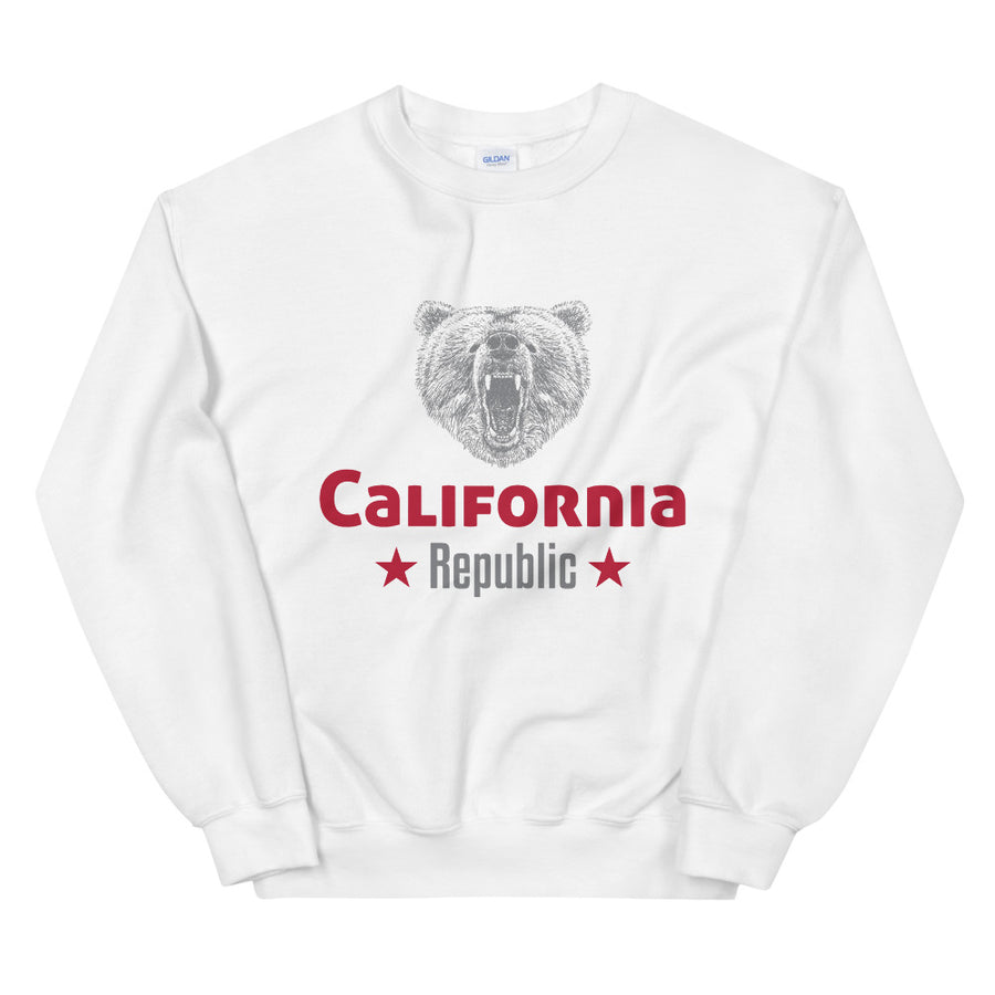 California Grizzly Bear - Men's Crewneck Sweatshirt