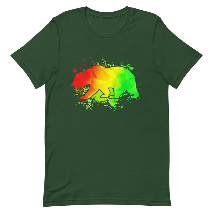 California Rasta Bear - Men's T-Shirt
