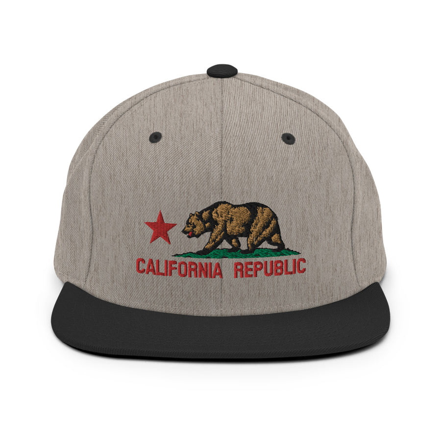 California Flag Red - Snapback Hat