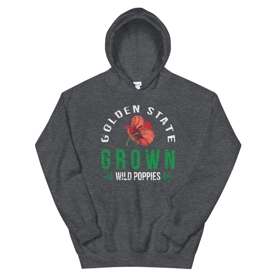 Golden State Grown Wild Poppies  - Women's Hoodie