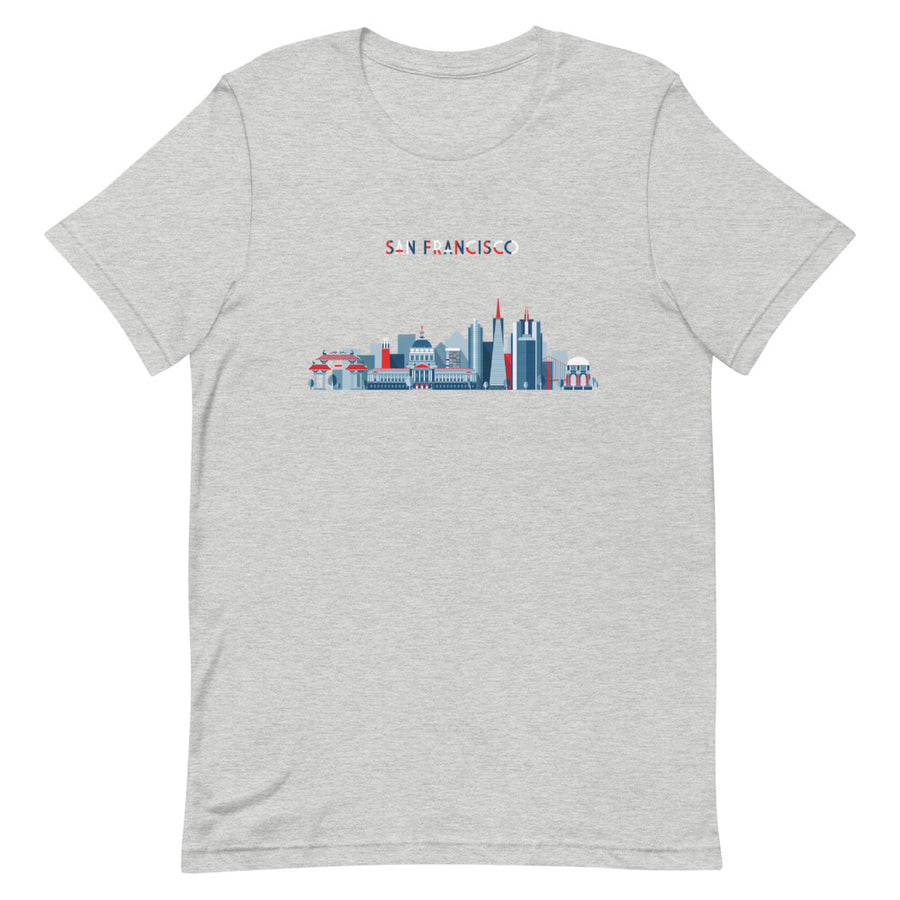 San Francisco In Red White Blue - Women's T-Shirt