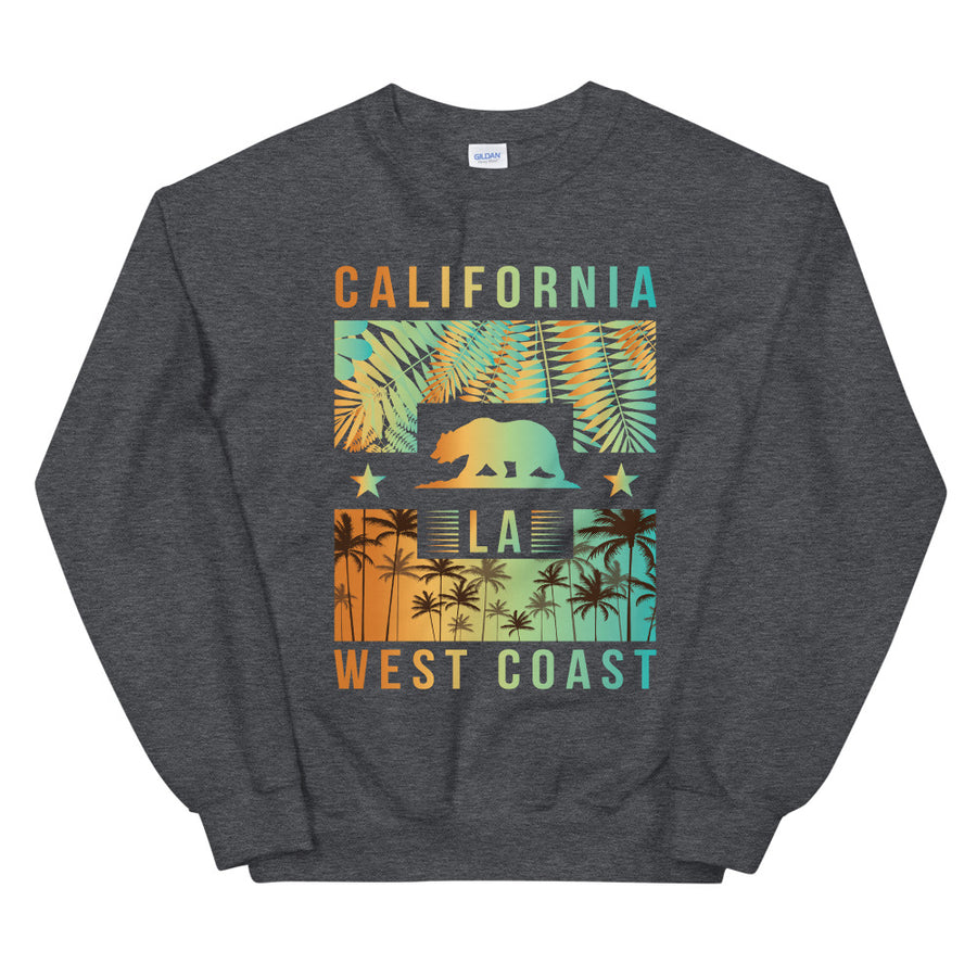 West Coast California - Men's Crewneck Sweatshirt