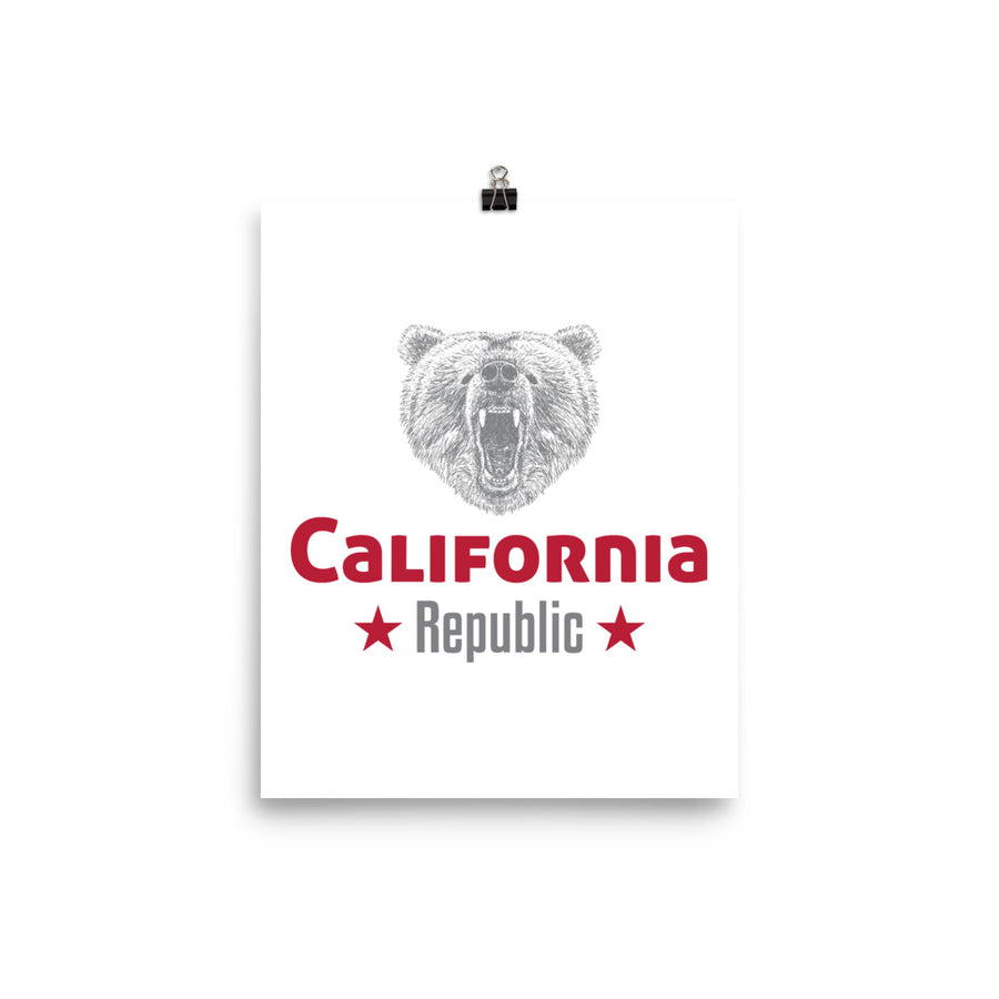 California Grizzly Bear - Poster