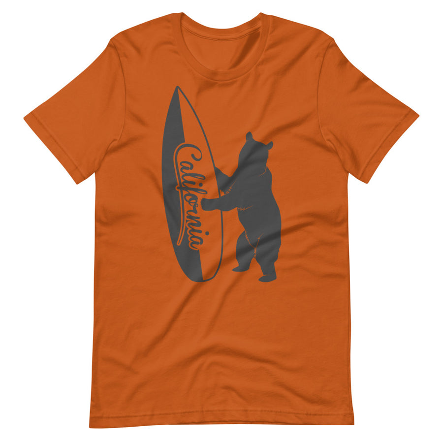 Bear With California Surfboard - Men's T-shirt