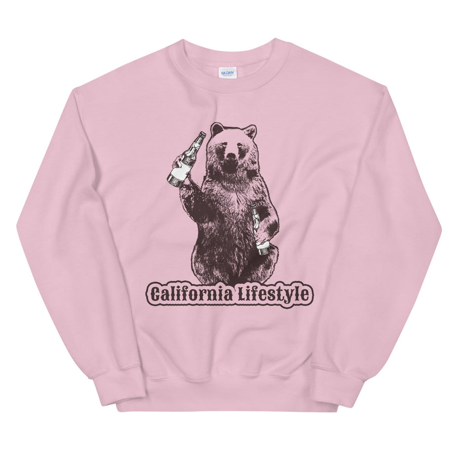 California Lifestyle Beer Bear - Women's Crewneck Sweatshirt