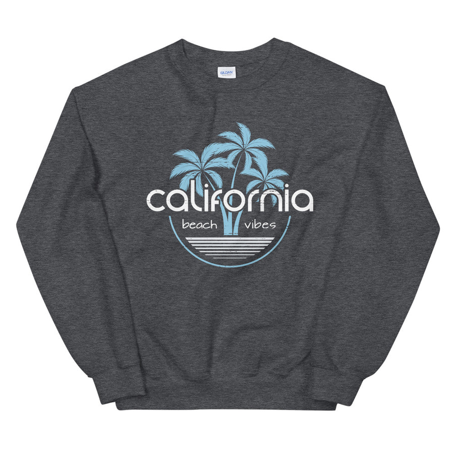 California Beach Vibes - Men's Crewneck Sweatshirt