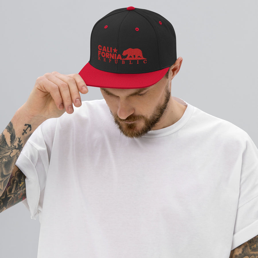 California Republic Red Classic - Snapback Hat