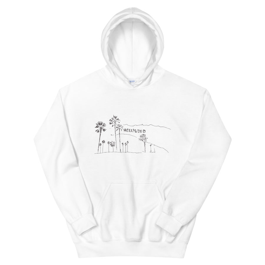 Hand Drawn Hollywood Sign - Men's Hoodie