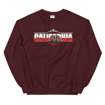 Patriotic Californian - Women's Crewneck Sweatshirt