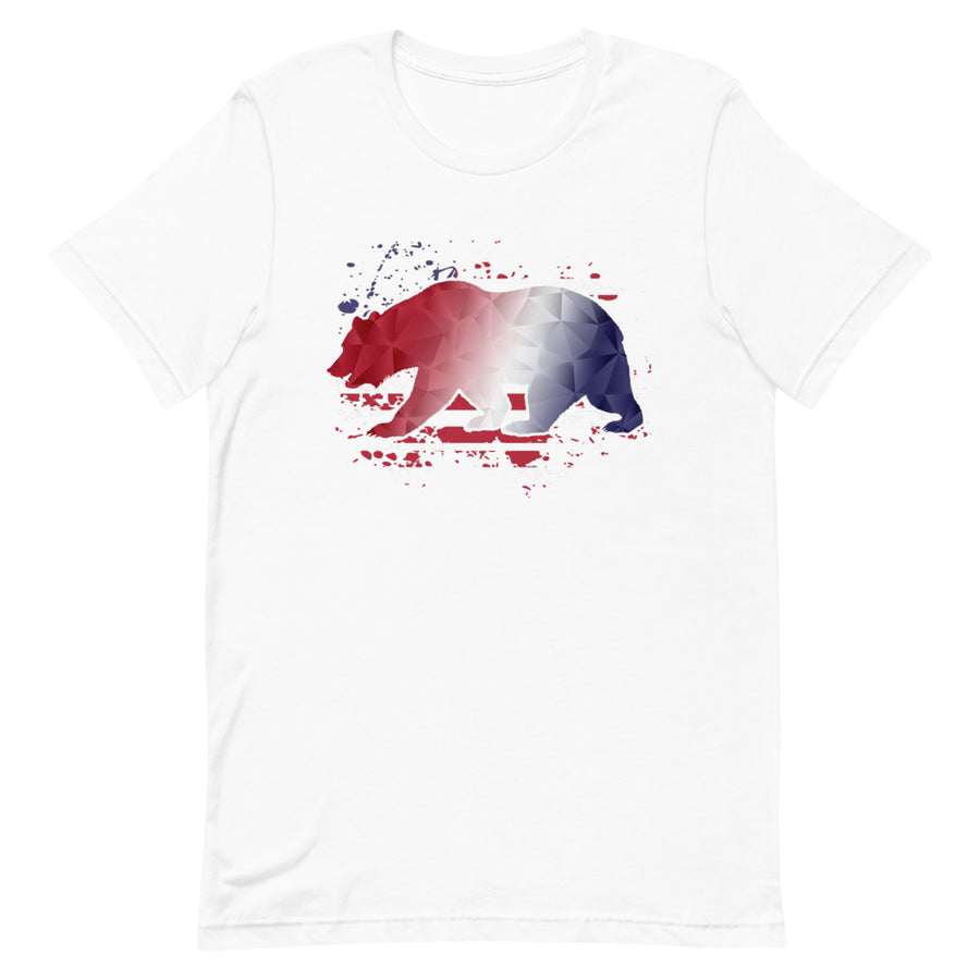 American Flag CA Bear - Women's T-shirt