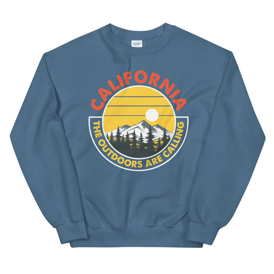 California Outdoor Mountain Sunset - Women's Crewneck Sweatshirt