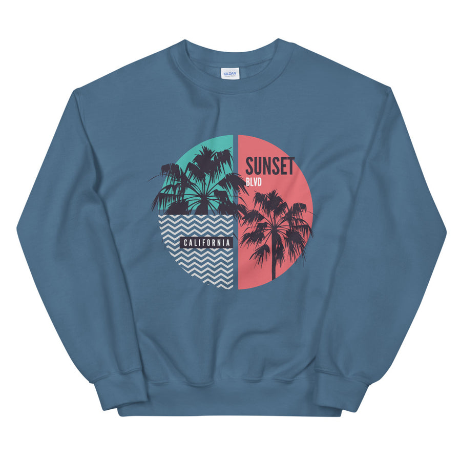 California Sunset Boulevard - Men's Crewneck Sweatshirt