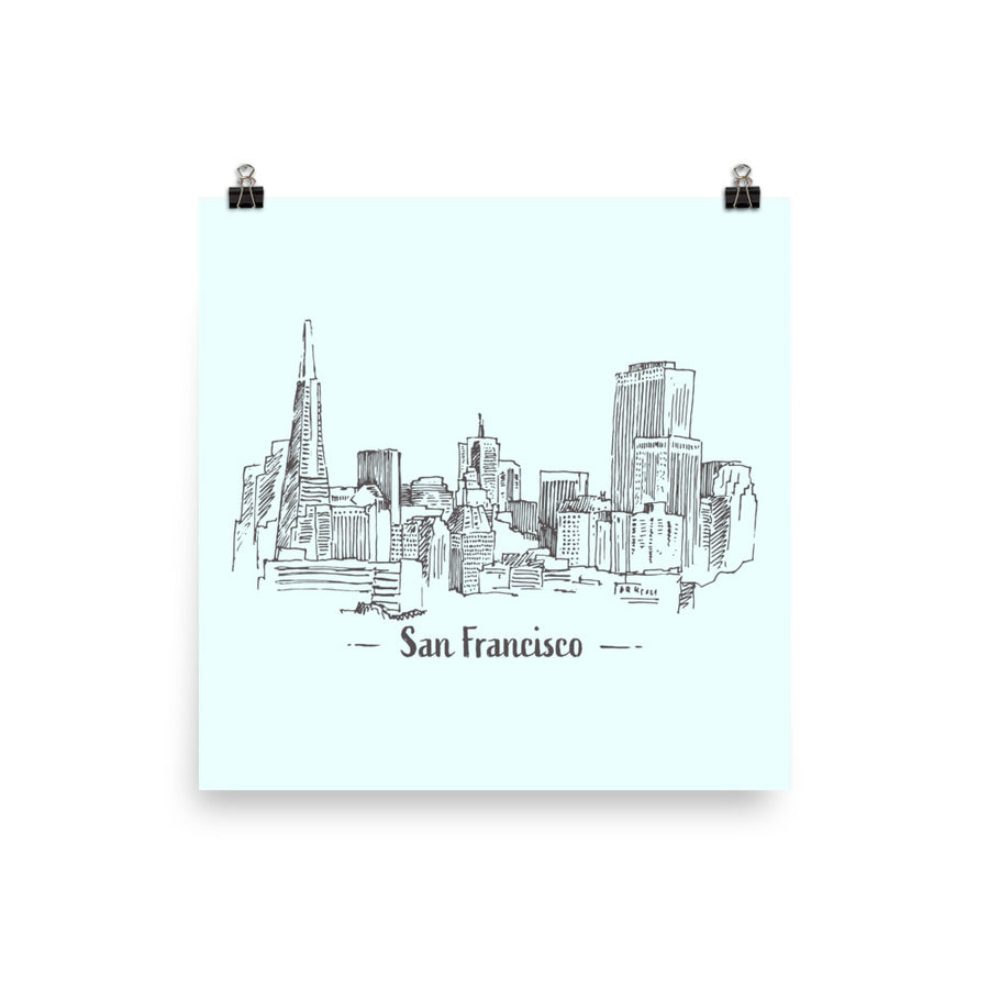 Hand Drawn San Francisco - Poster