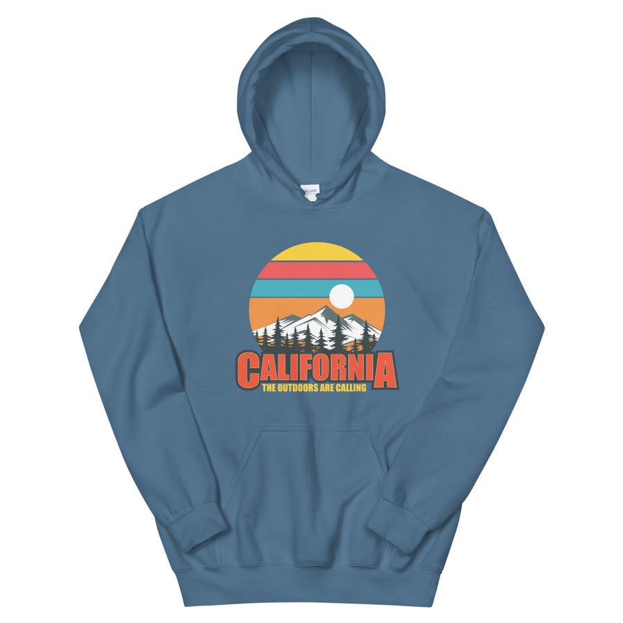 California The Outdoors Are Calling - Men's Hoodie