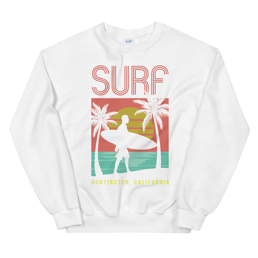 Surf Huntington  - Women's Crewneck Sweatshirt