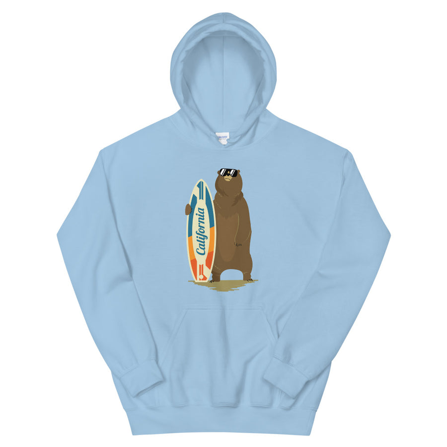 California Surfer Bear - Women's Hoodie