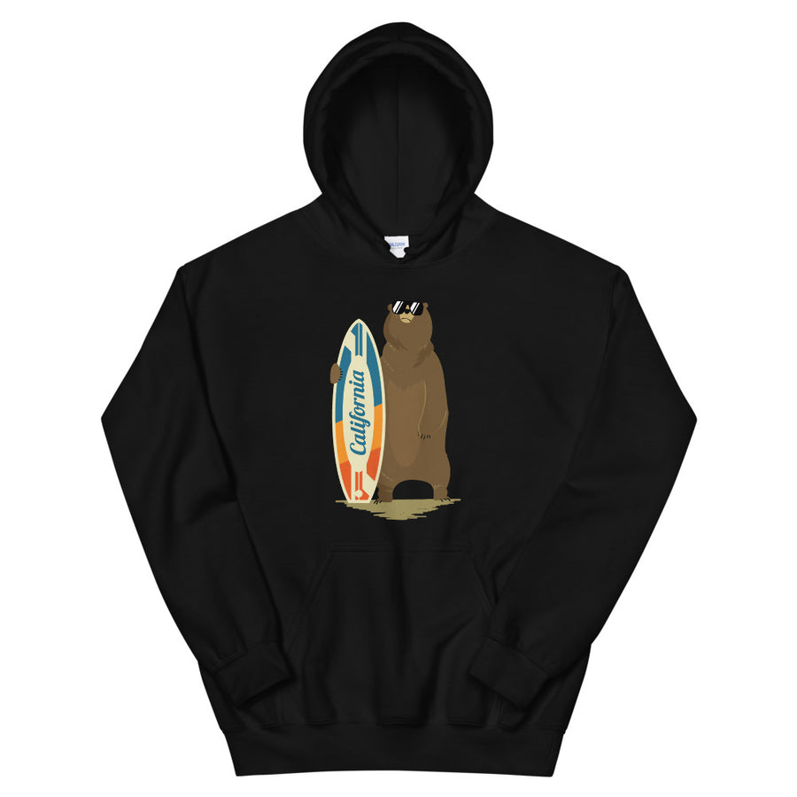 California Surfer Bear - Women's Hoodie