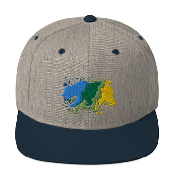 California Coast Bear Blue - Snapback Hat