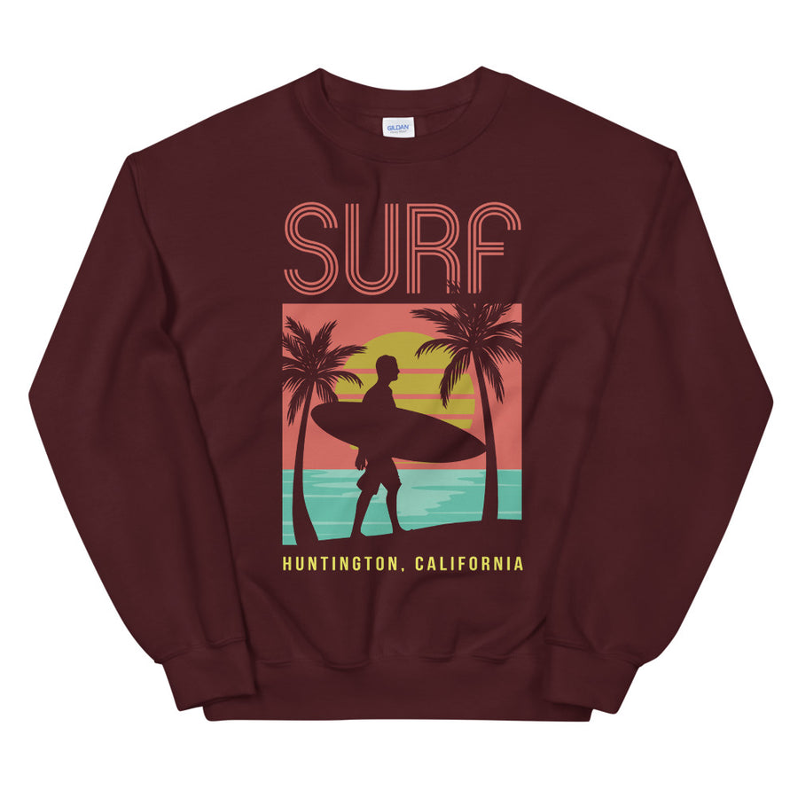 Surf Huntington  - Women's Crewneck Sweatshirt