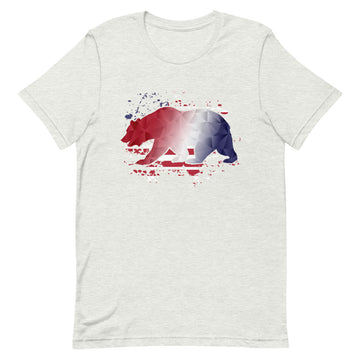 American Flag CA Bear- Men's T-shirt