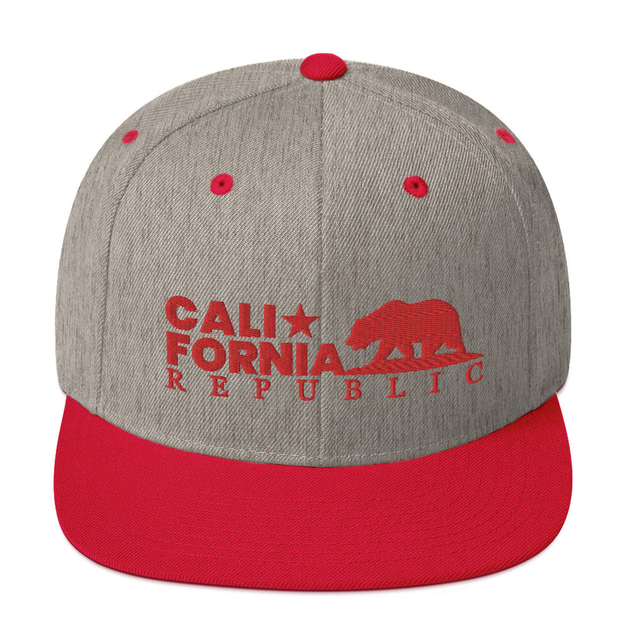 California Republic Red Classic - Snapback Hat
