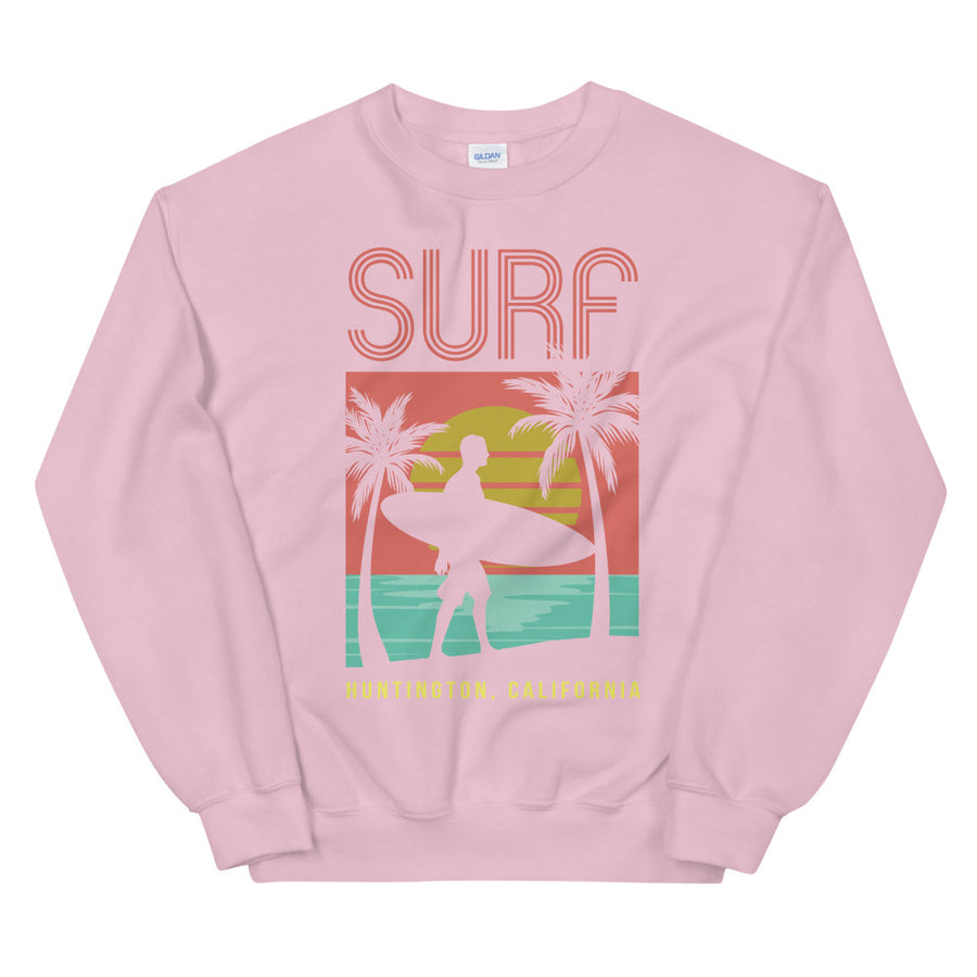 Surf Huntington  - Women's Crewneck Sweatshirt