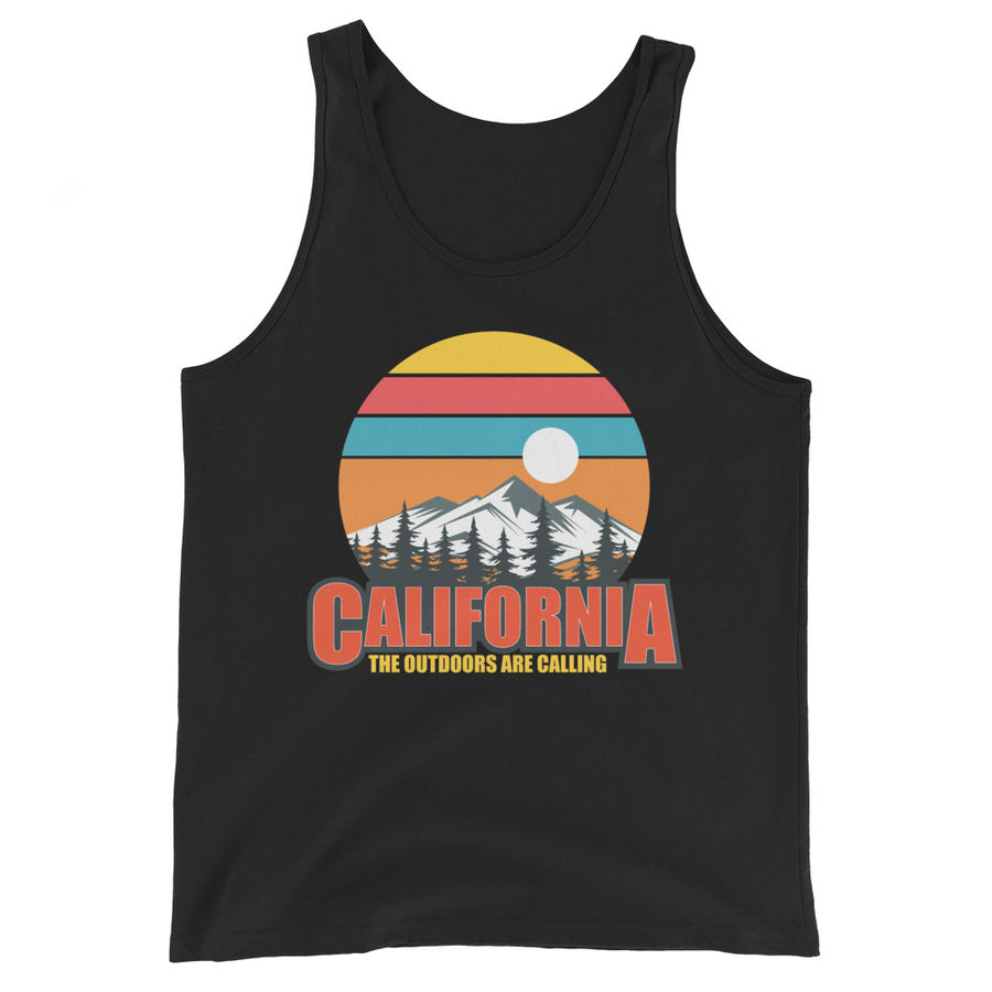 California The Outdoors Are Calling - Men's Tank Top