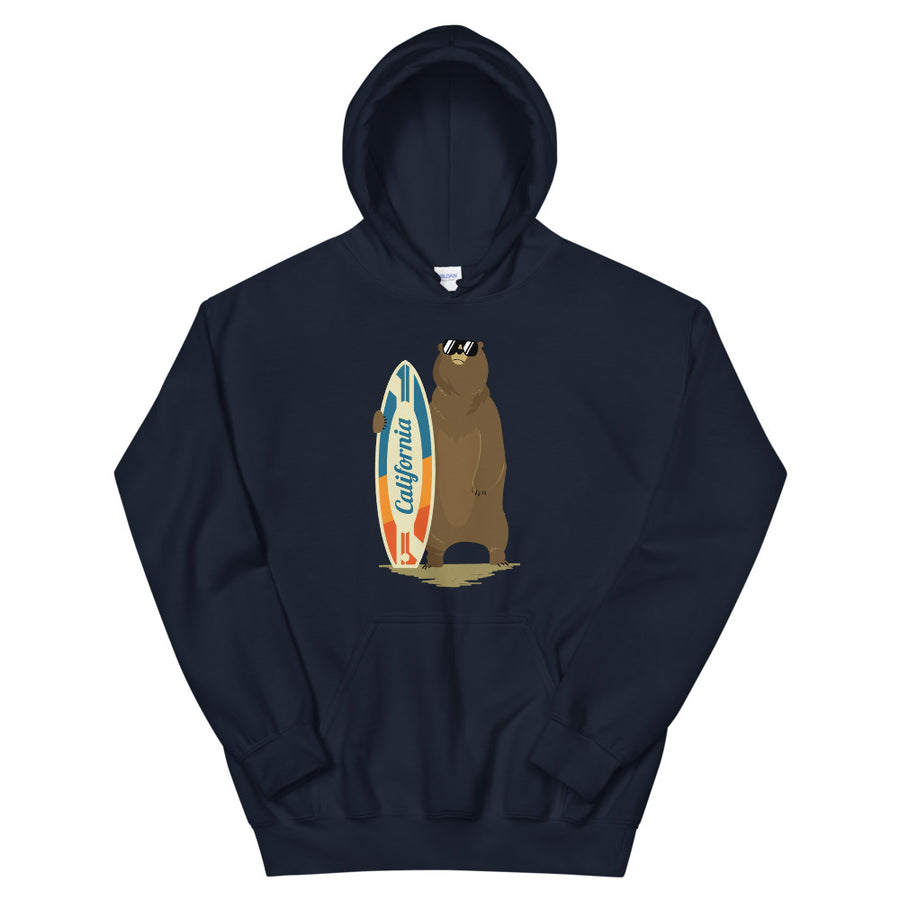 California Surfer Bear - Women's Hoodie