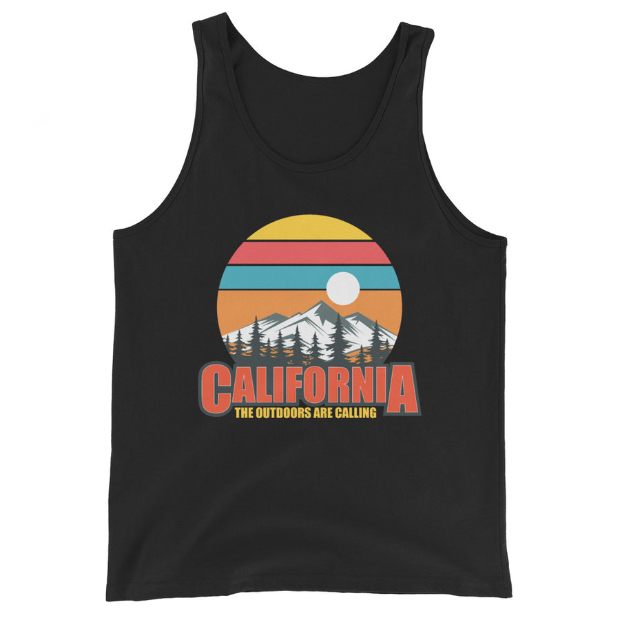California The Outdoors Are Calling - Tank Top