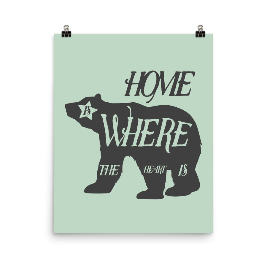 Home Is Where The Heart Is Bear - Poster