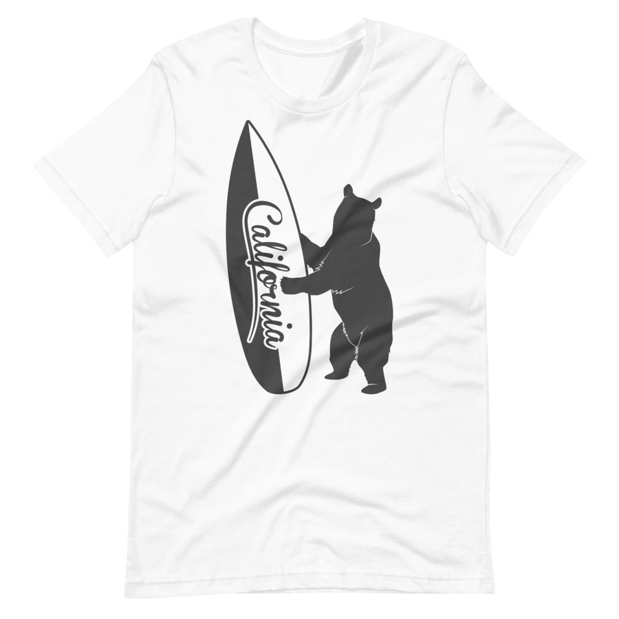 Bear With California Surfboard - Men's T-shirt