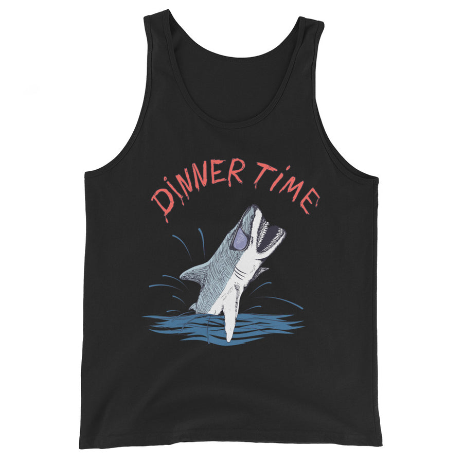 Dinner Time Funny Shark - Men's Tank Top