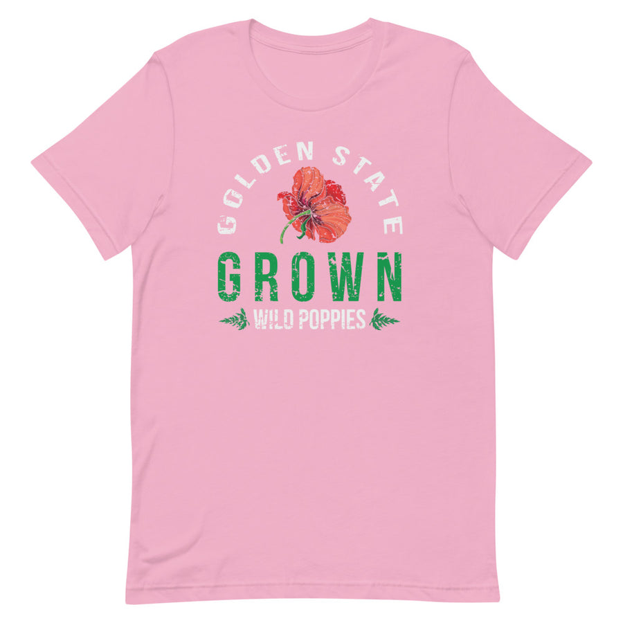 Golden State Grown Wild Poppies - Womens T-Shirt