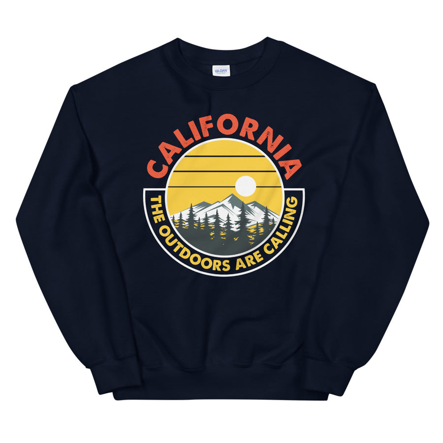 California Outdoor Mountain Sunset - Men's Crewneck Sweatshirt